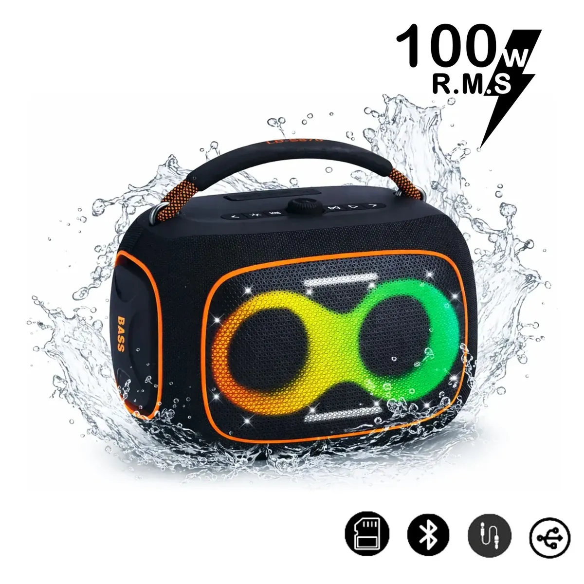 LIDIMI - Parlante Bluetooth Portátil Lidimi LD-S870 100W USB RGB