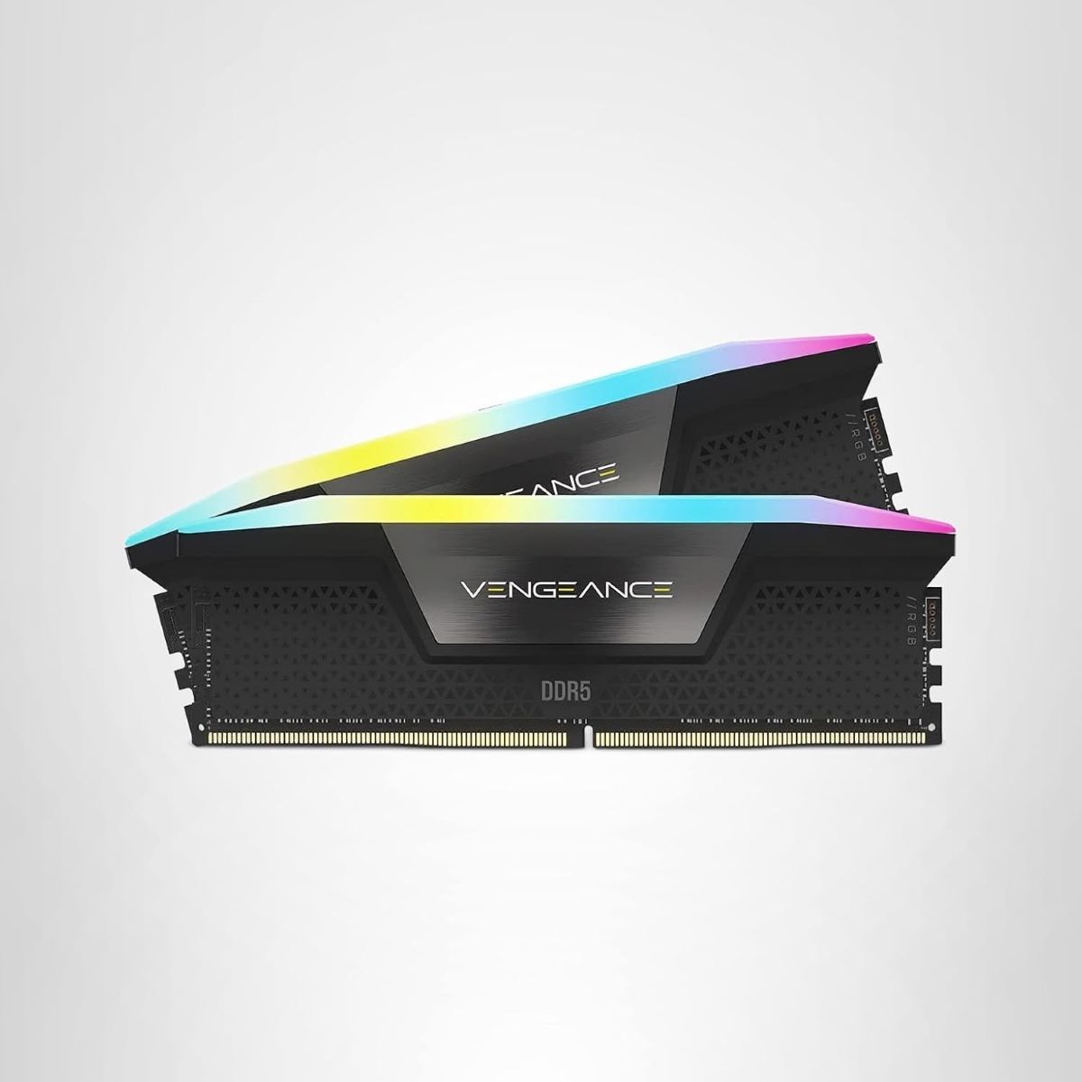 CORSAIR - Memoria Ram 32GB 16x2 Corsair Vengeance RGB DDR5 6400mhz Intel XMP