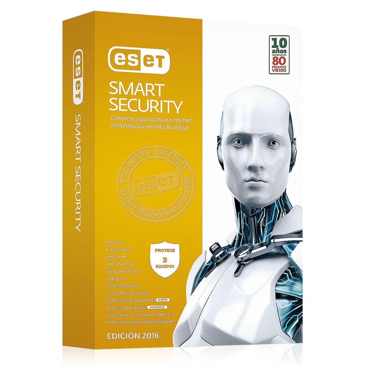 ESET - Antivirus Eset Smart Security para 3 PC