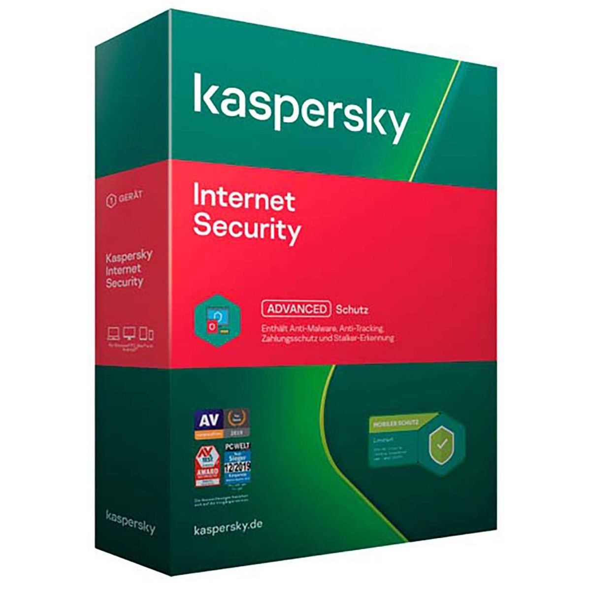 KASPERSKY - Antivirus Kaspersky Internet para 3 PC