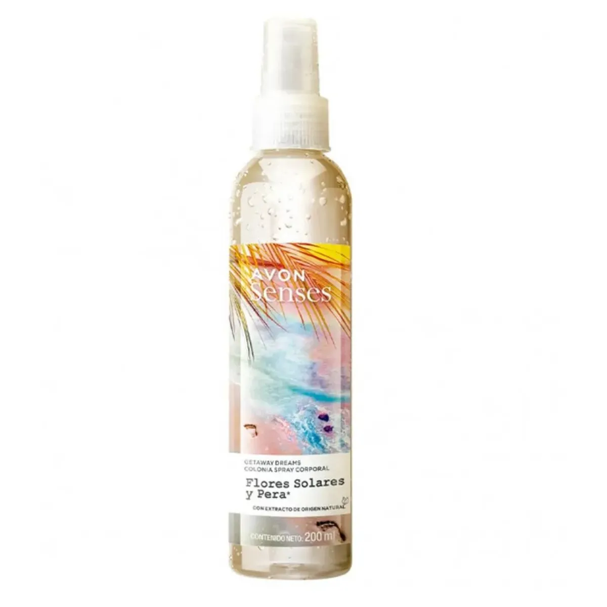 Colonia Corporal Flores Solares y Pera 200 ml Spray Avon Senses AVON ...