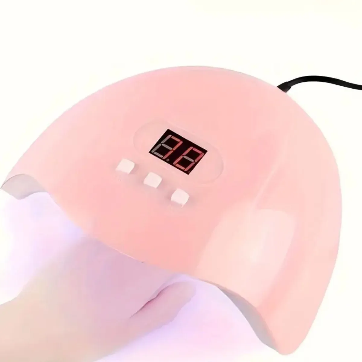 GENERICO - KIT UNAS UÑAS ACRILICAS CON LAMPARA  Y PULIDOR