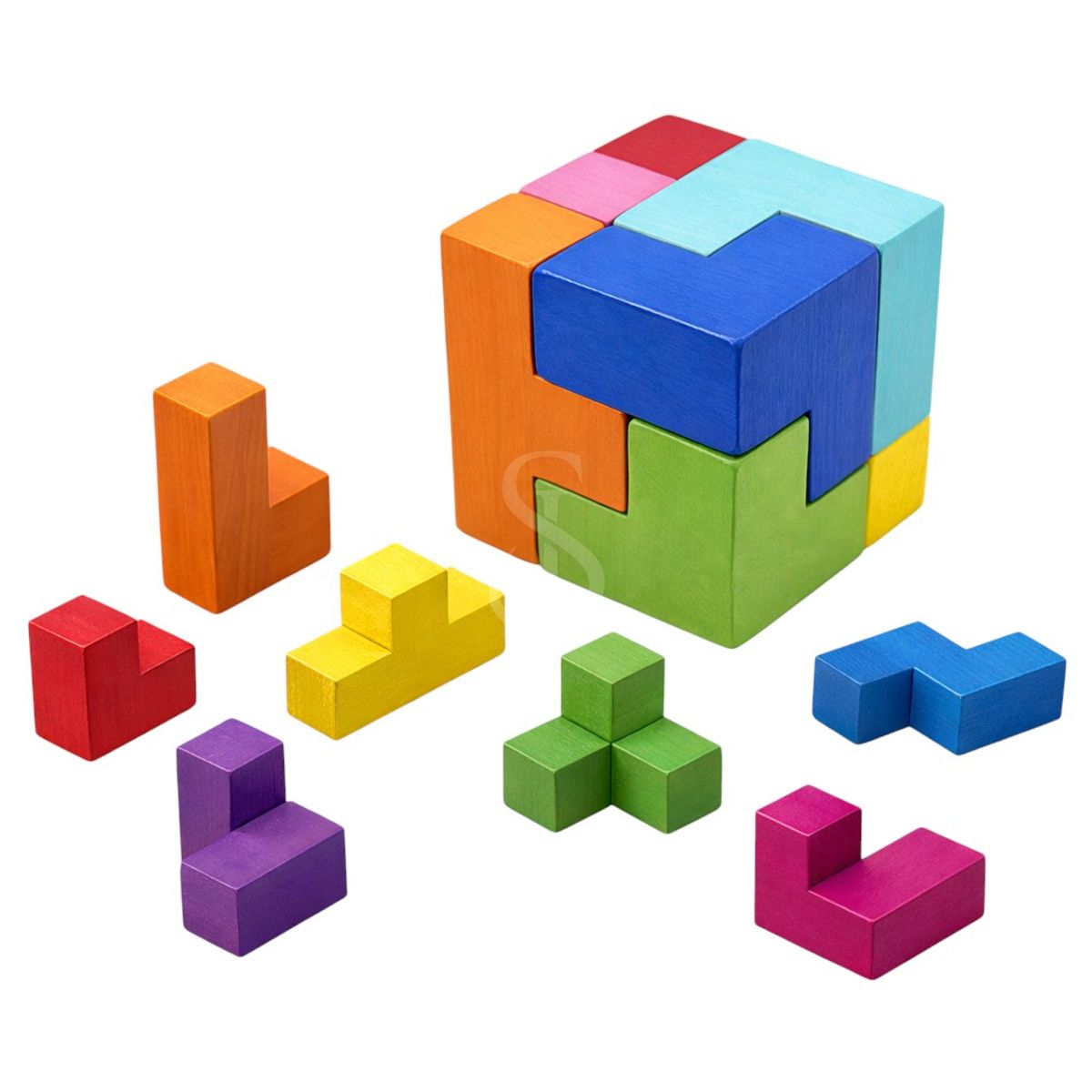 GENERICO - Cubo Soma - Rompecabezas 3D - Juego Didáctico