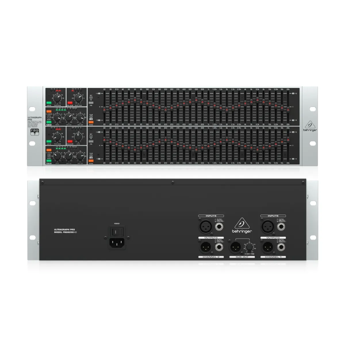 BEHRINGER - FBQ6200HD Behringer - Ecualizador Gráfico 31 x 2 Stereo