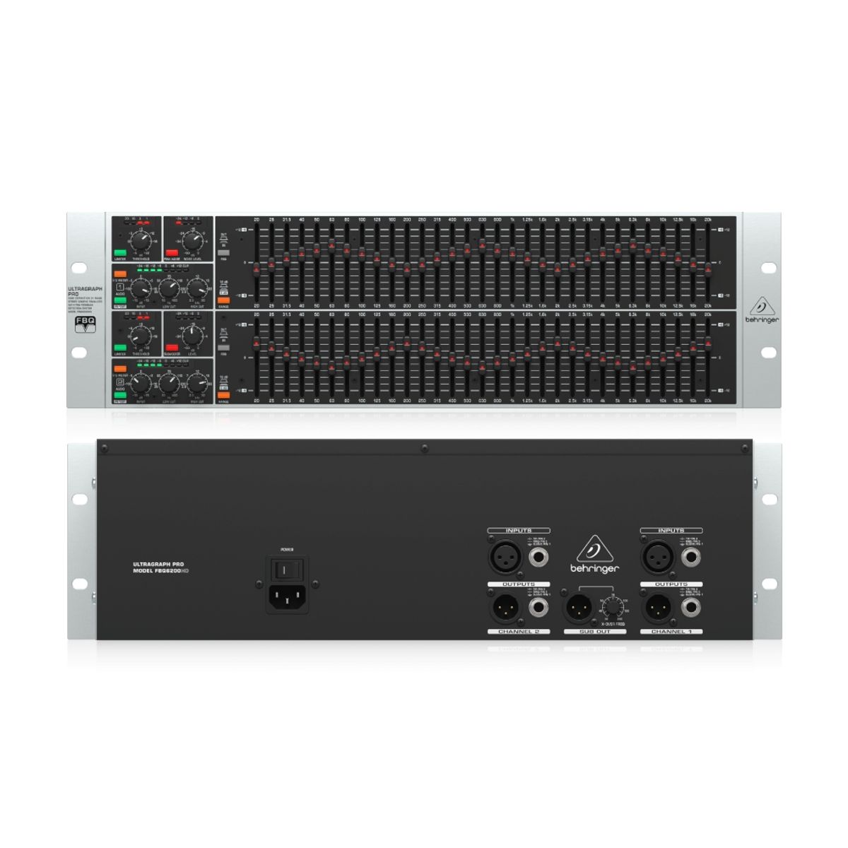 BEHRINGER - FBQ6200HD Behringer - Ecualizador Gráfico 31 x 2 Stereo