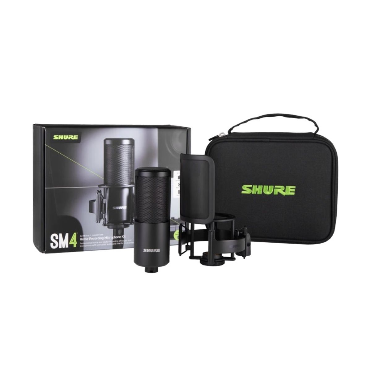 SHURE - SM4 K KIT Shure - Micrófono condensador para Home Recording