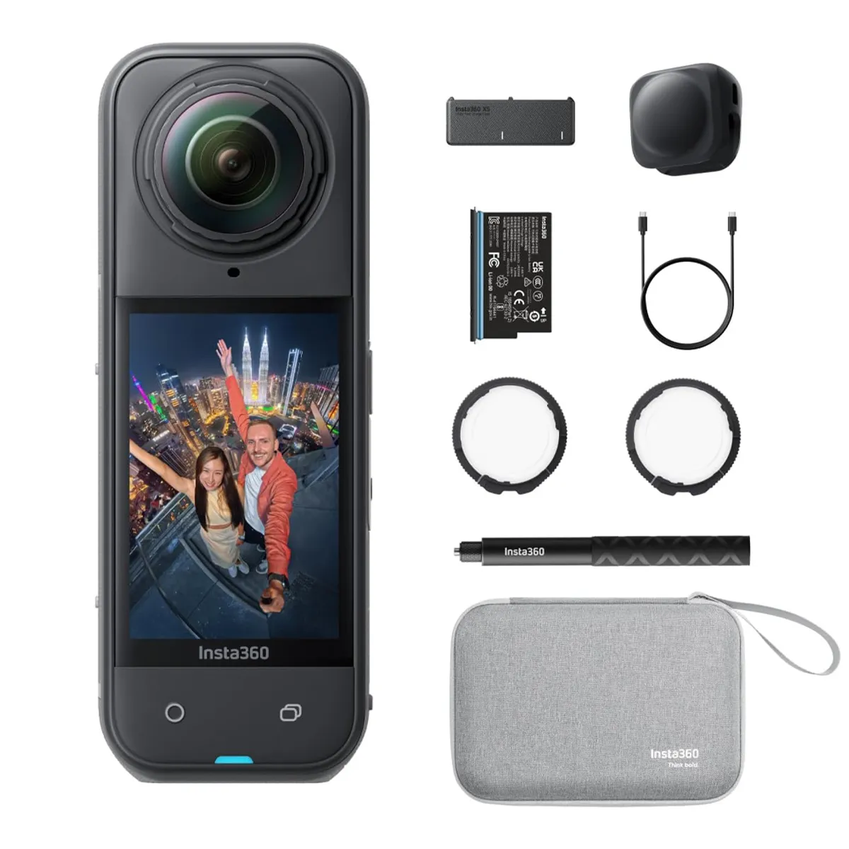 INSTA 360 - Cámara de acción Insta360 X5 Paquete básico