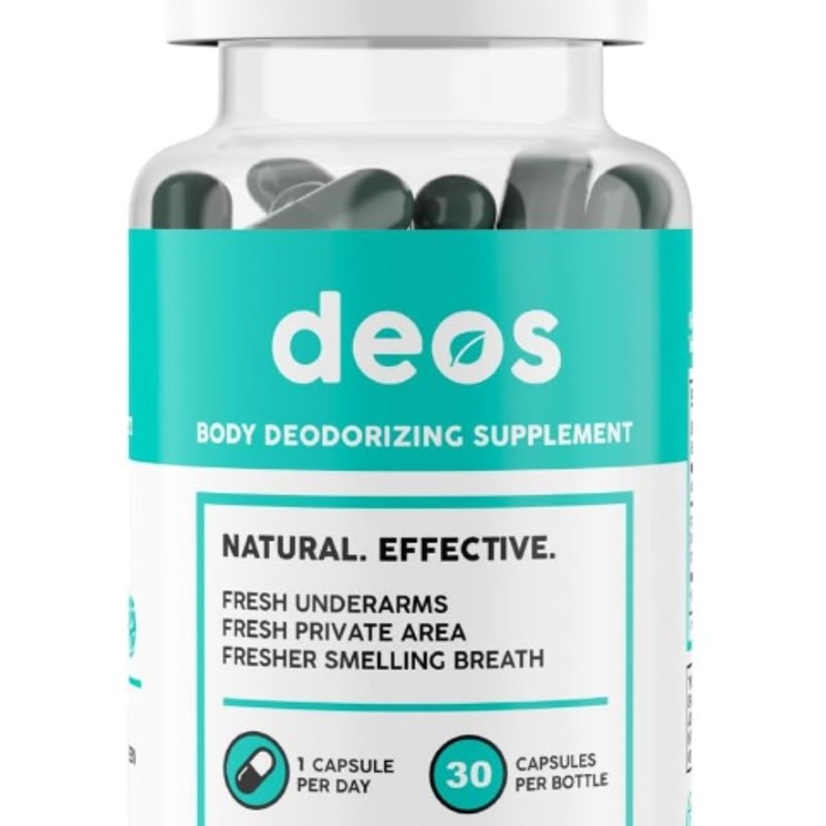 GENERICO - DEOS Desodorante Interno Menta Control Olores Original – 30 cápsulas