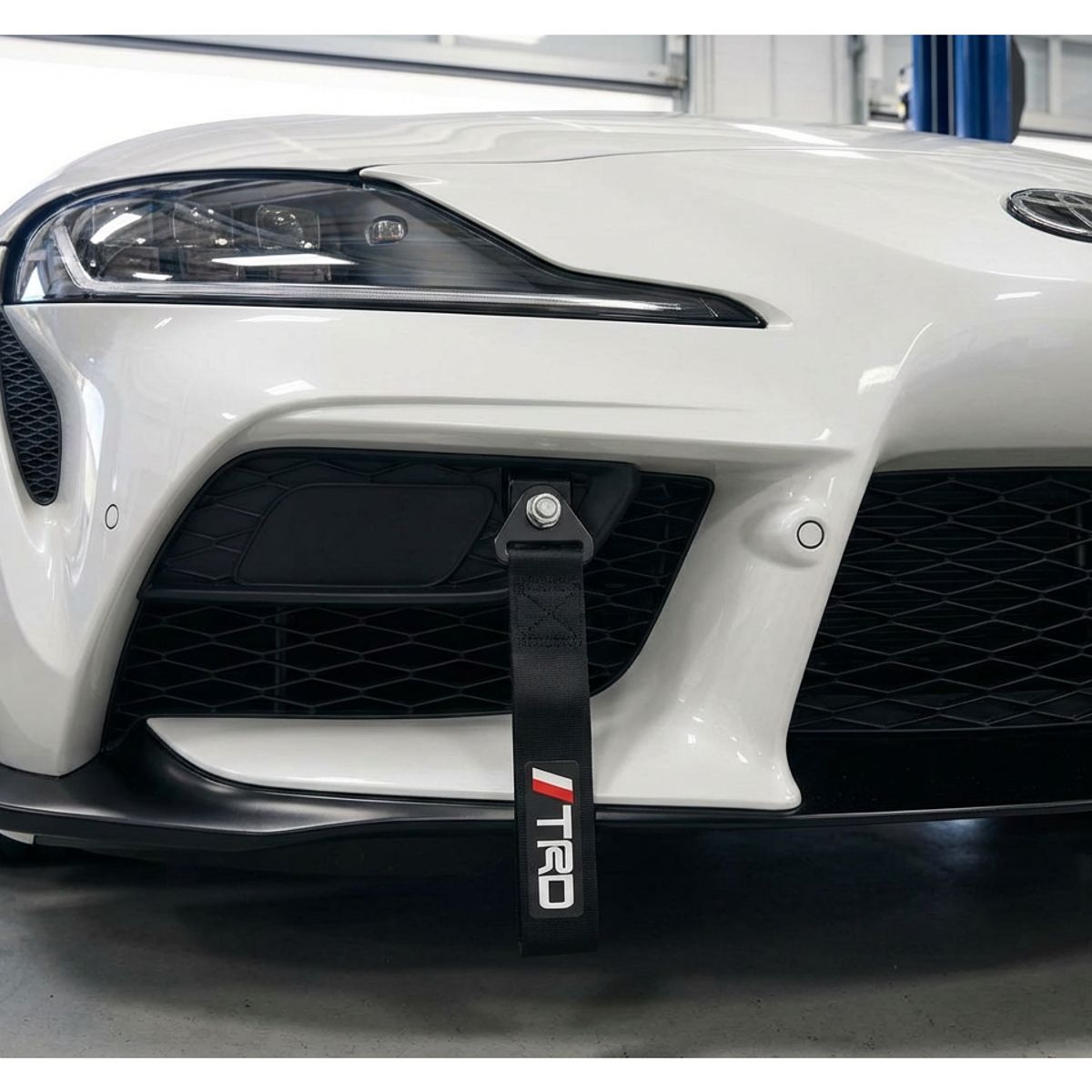 GENERICO - Gancho De Remolque TRD Tela Super Resistente Negro Para Auto