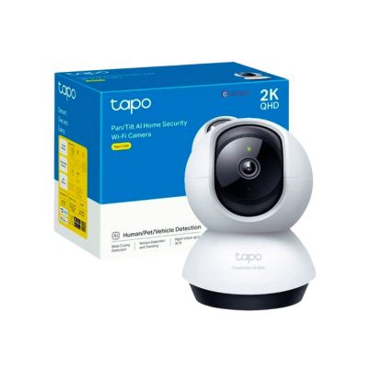 TP LINK - CAMARA DE SEGURIDAD PARA ITERIORES IP TP-LINK TAPO C220 4MP 2K INTERIOR