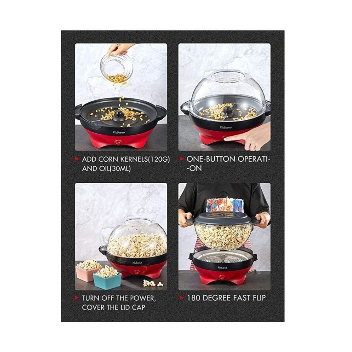 GENERICO - Máquina de palomitas de maíz voltaje 110