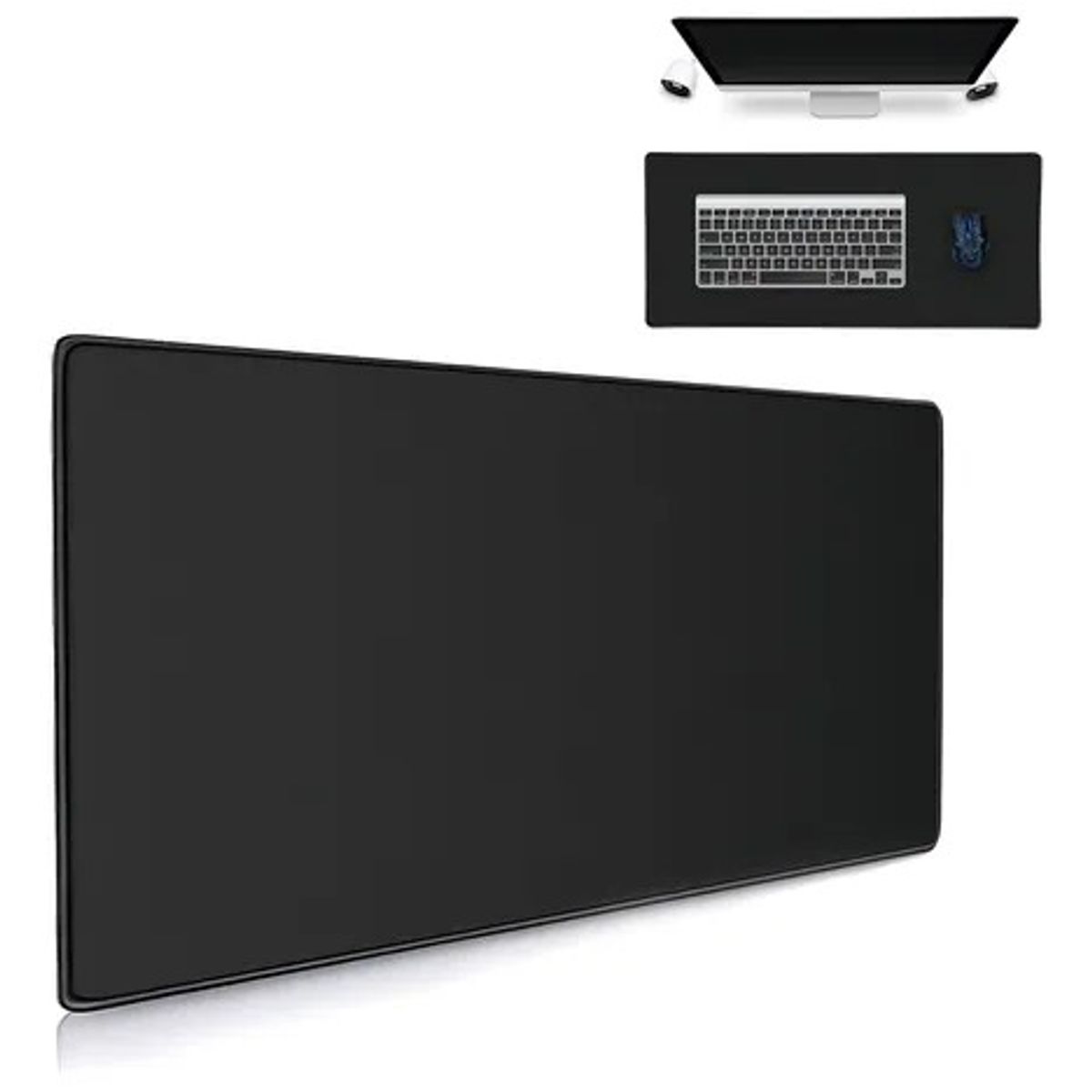 OEM - PAD MOUSE XL 40X90CM NEGRO 4MM ANTIDESLIZANTE