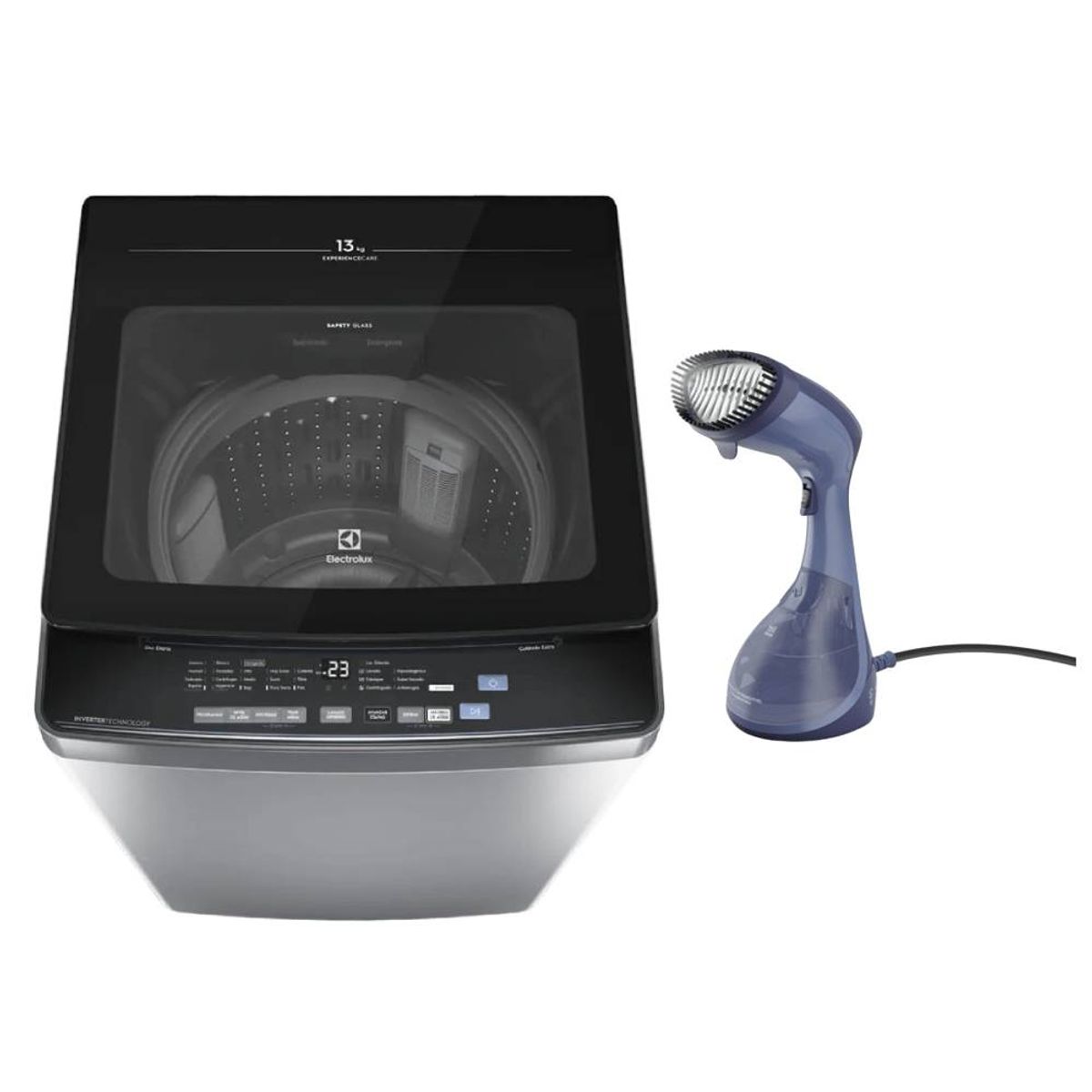 ELECTROLUX - Combo Lavadora Electrolux Carga Superior 13kg Inverter EWIJ13F2XSYG + Vaporizador de Ropa EPS10