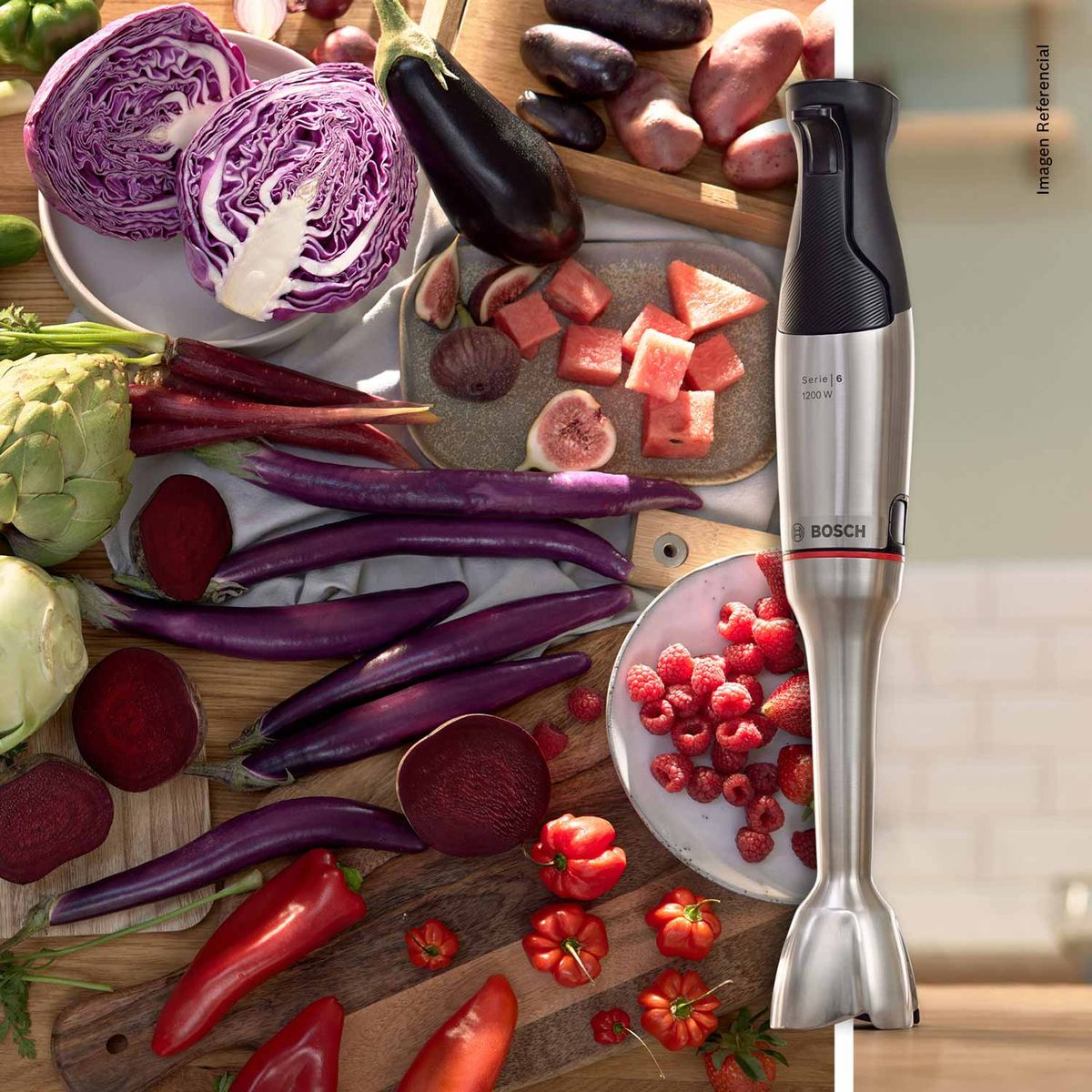 BOSCH - Batidora de Inmersión Ergo Master Serie 6 MSM6M831