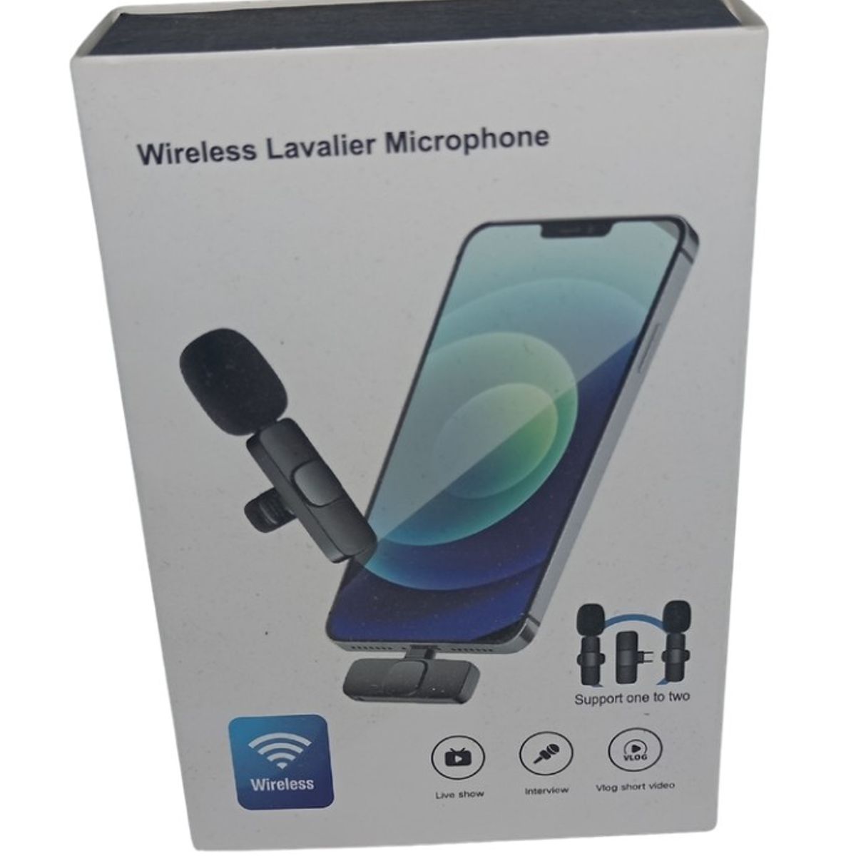 GENERICO - Set de 2 Micrófonos inalámbricos portátiles