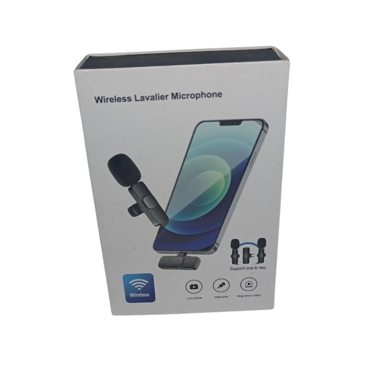 GENERICO - Set de 2 Micrófonos inalámbricos portátiles