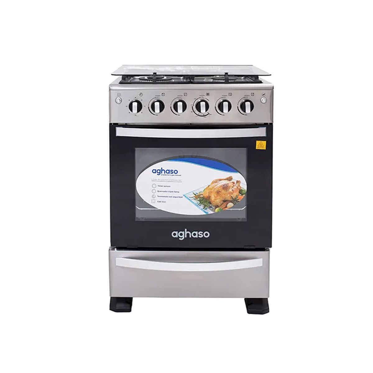 AGHASO - Cocina de pie Aghaso 4 Hornillas COC-AGH01 GN