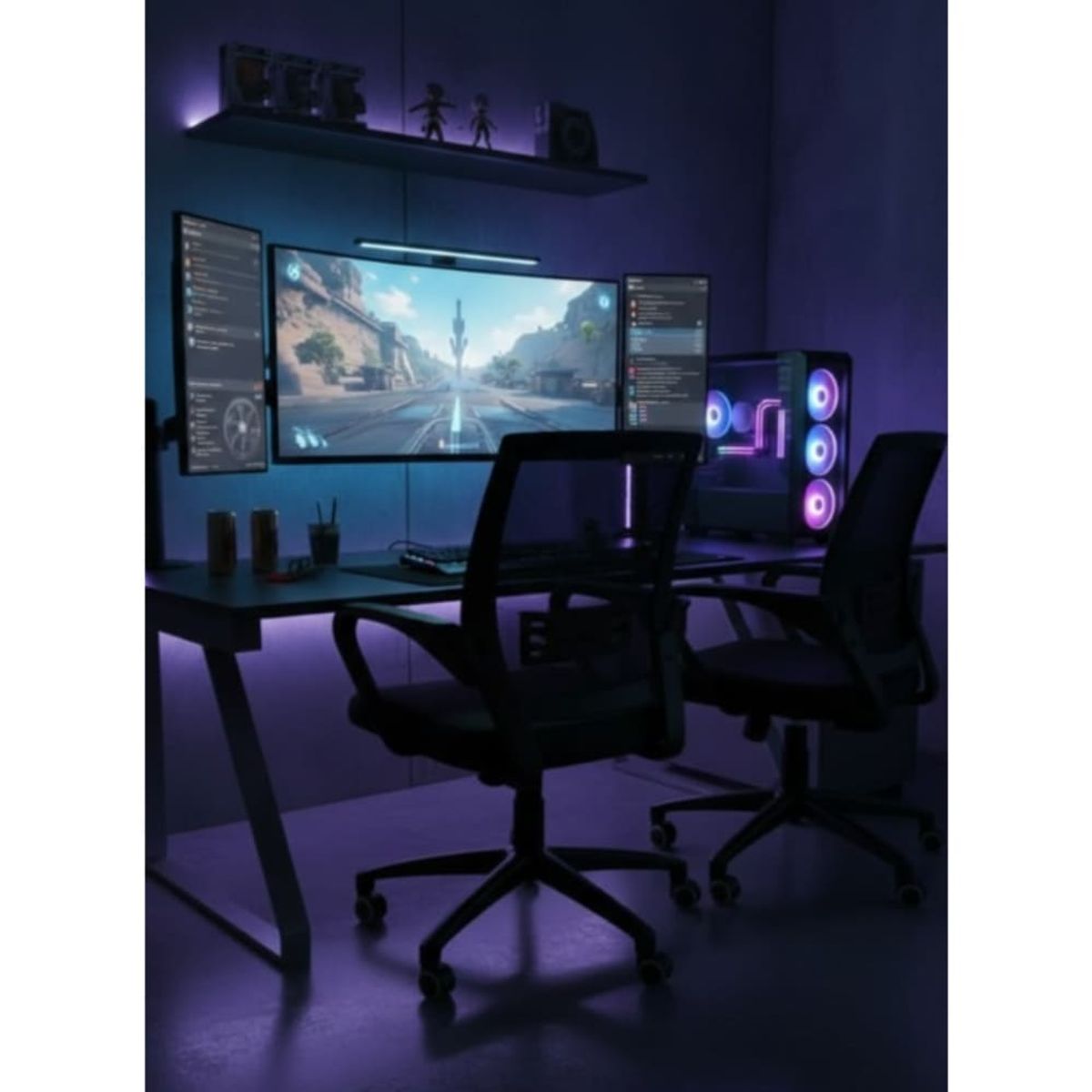 GENERICO - Pack x2 Sillas Ergonómicas Oficina Ejecutivas Giratorias - 190054