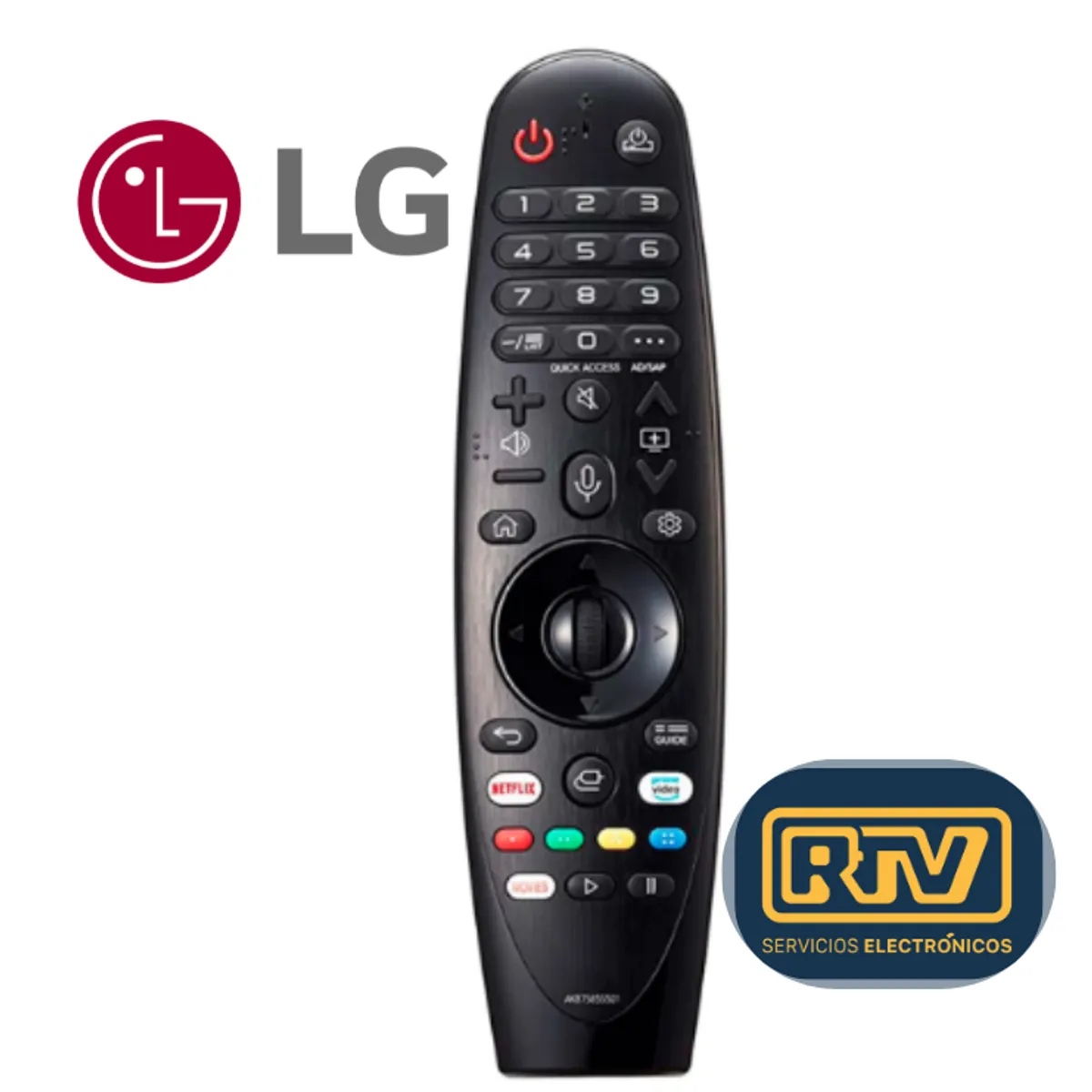LG - Control Magic Universal Para Tv Lg Webos Smart Tv Genérico no tiene control de voz