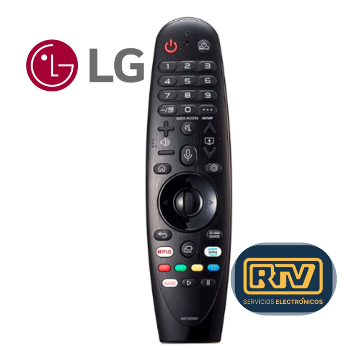 LG - Control Magic Universal Para Tv Lg Webos Smart Tv Genérico no tiene control de voz