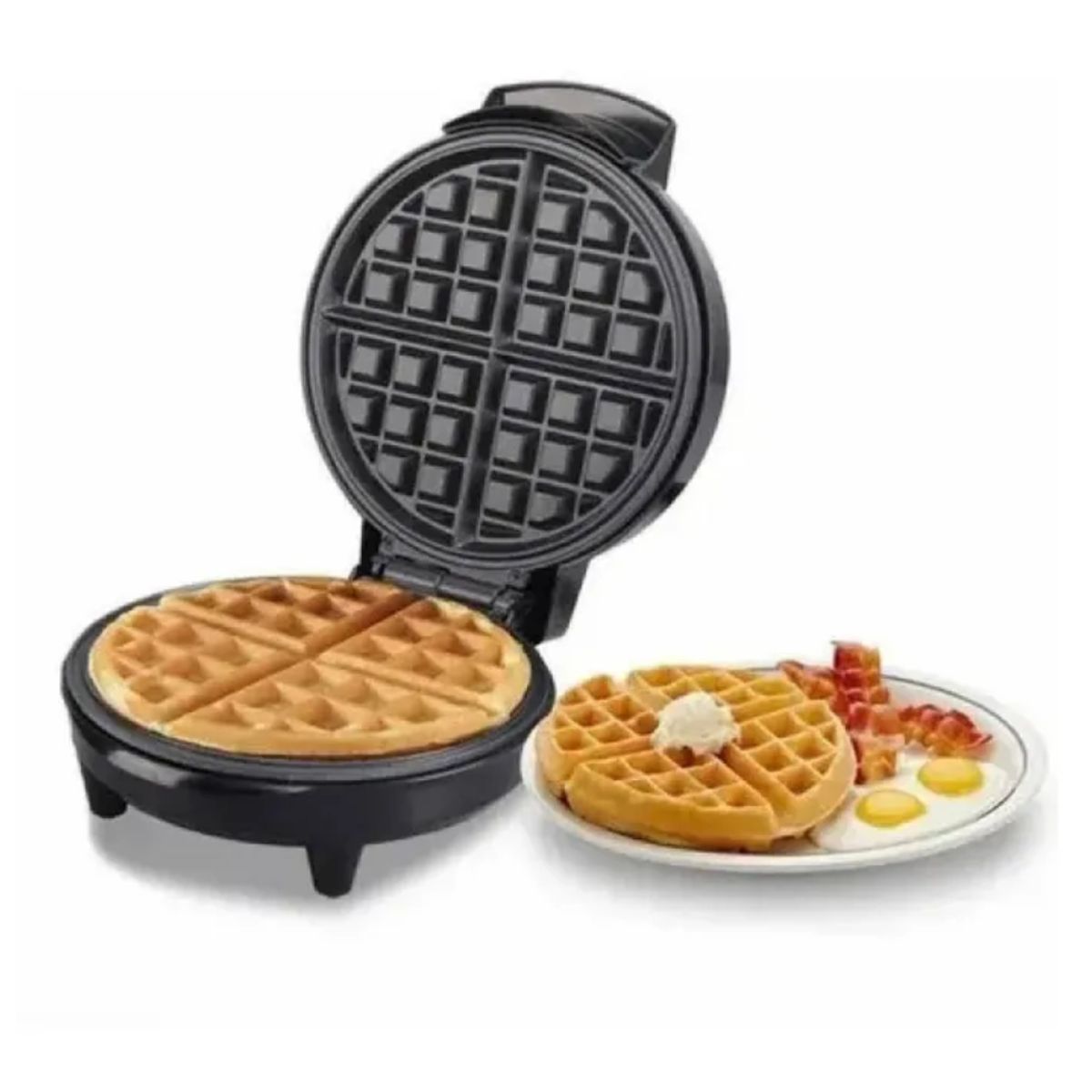 FINEZZA - Waflera Eléctrica Antiadherente 1000W FZ-816WR