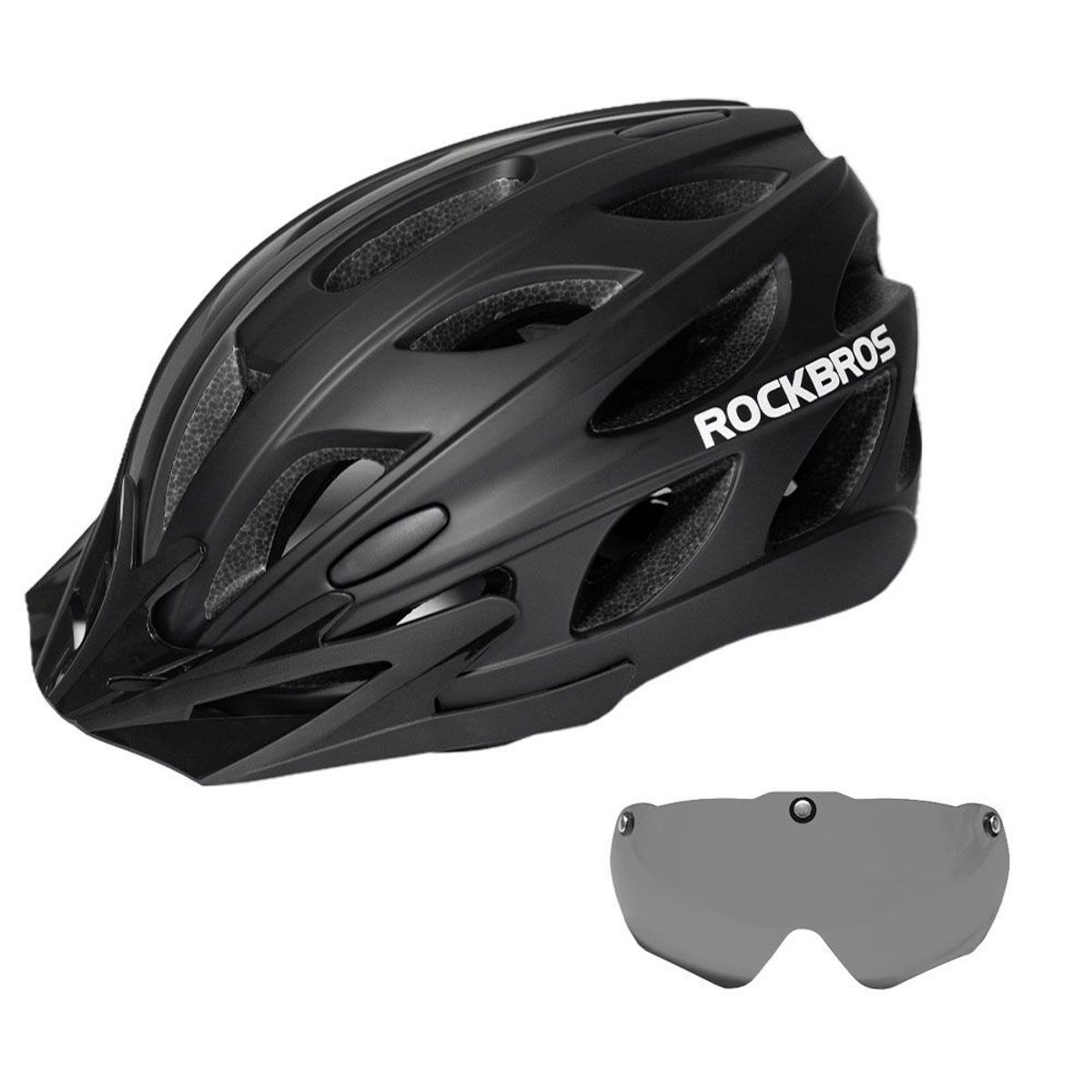 CASCO ROCKBROS CON LENTES Y VISERA DESMONTABLE, marca Rockbros - Foto 2
