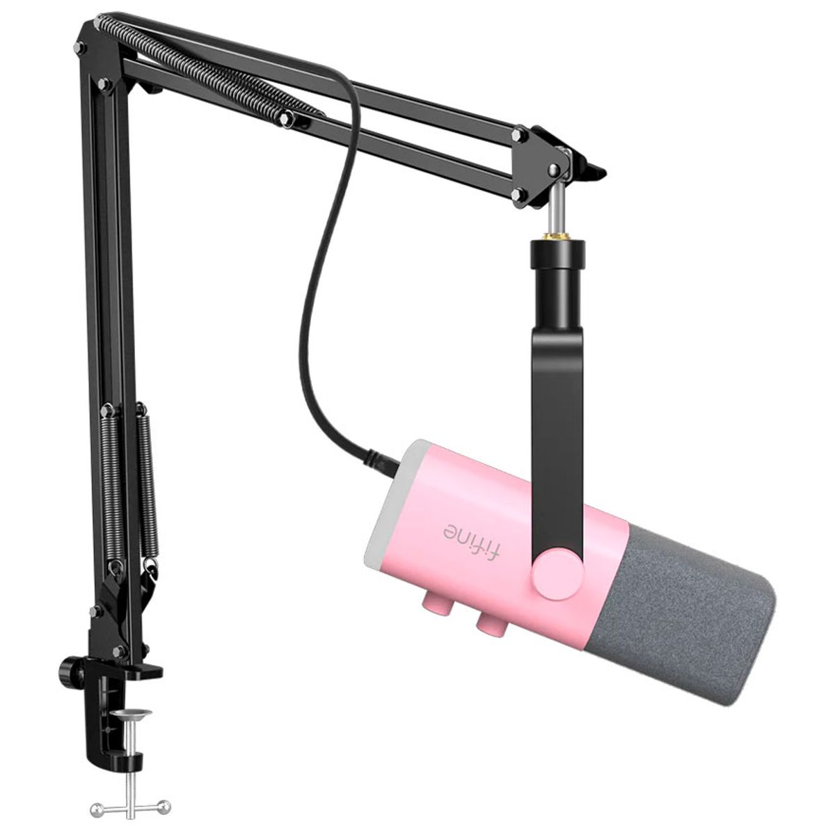 FIFINE - Micrófono Fifine AM8T PINK con Brazo