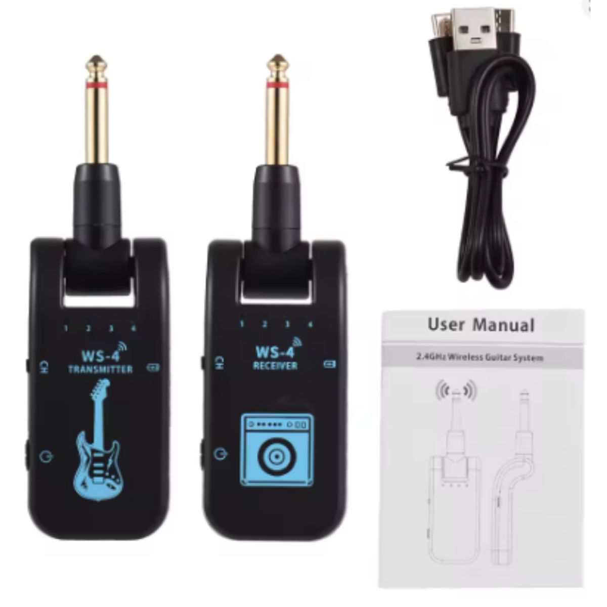 GENERICO - Sistema Inalámbrico para Guitarra Eléctrica Transmisor y Receptor