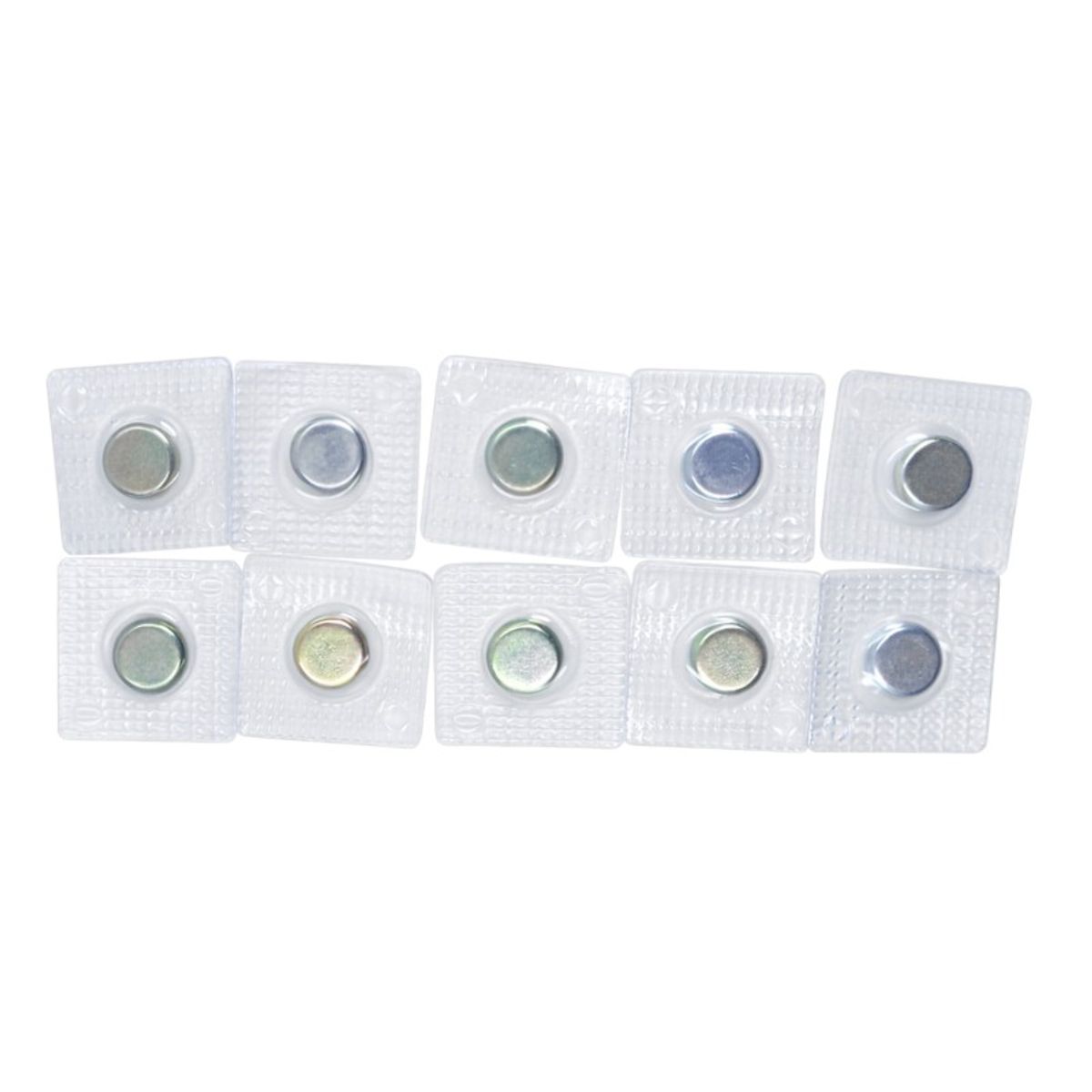 GENERICO - Iman de Neodimio Circular 15mmx2mm Cubierta Plastica 5 Pares