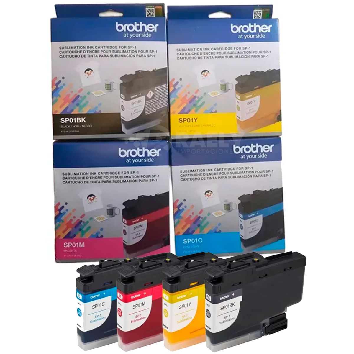 BROTHER - kit Cartucho de Tintas Brother SP01 Yellow Cyan Magenta Black