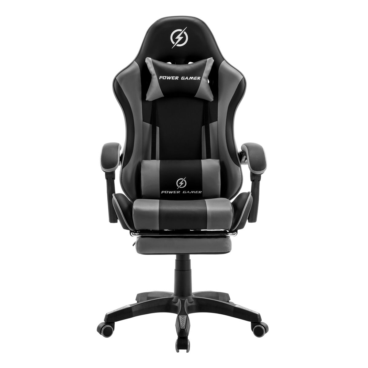 GENERICO - SILLA GAMER SILVER BLACK PRO ULTRA