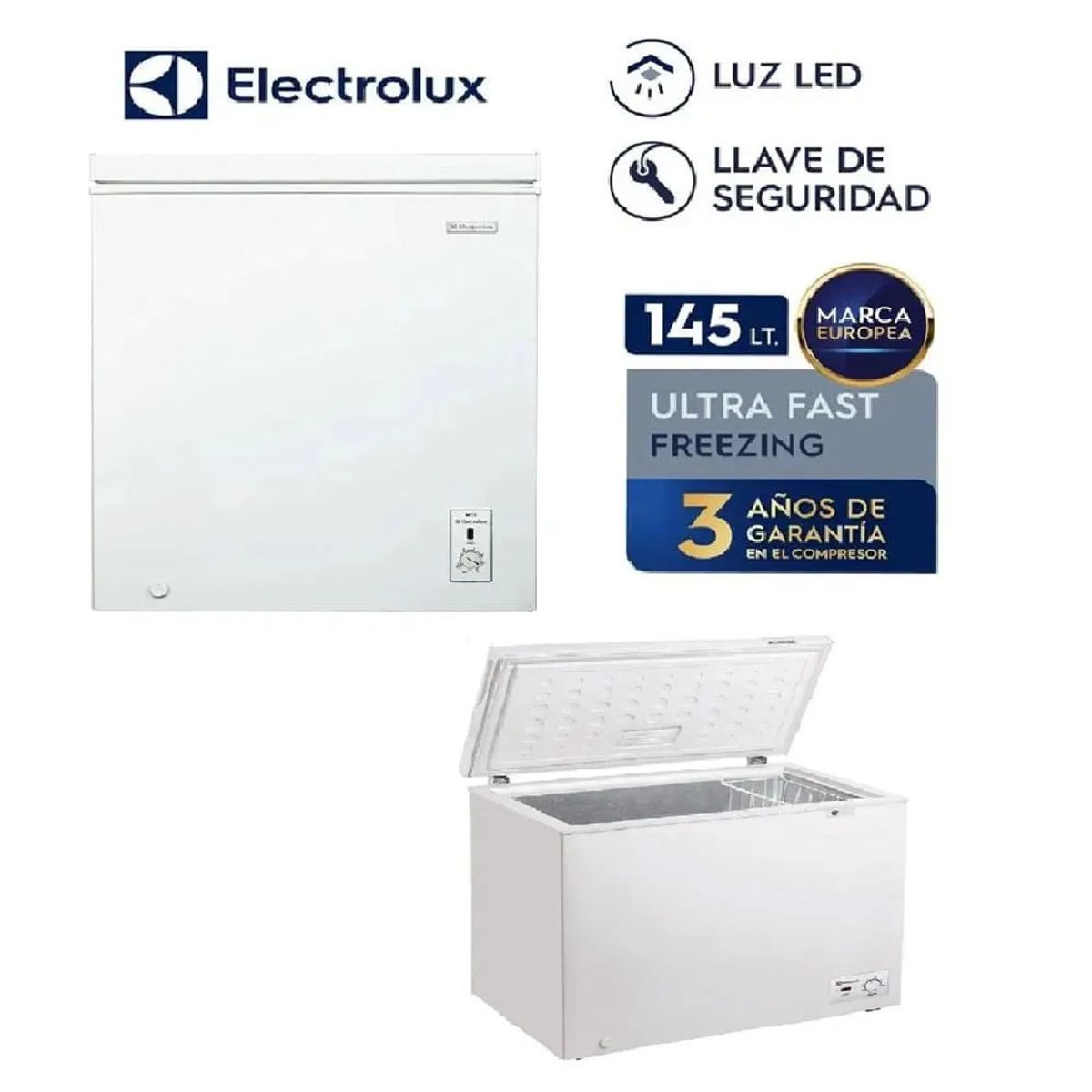ELECTROLUX - Congeladora Electrolux EFC15A2HPWB, 145 Litros Blanco