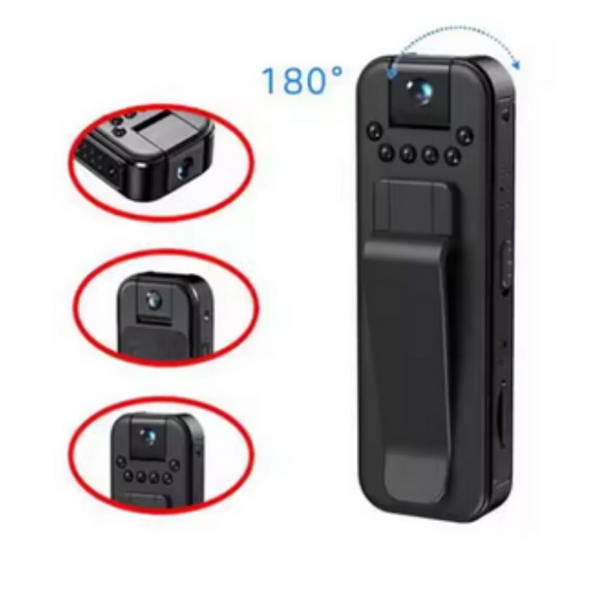 GENERICO - Mini cámara HD portatil con detección de movimiento