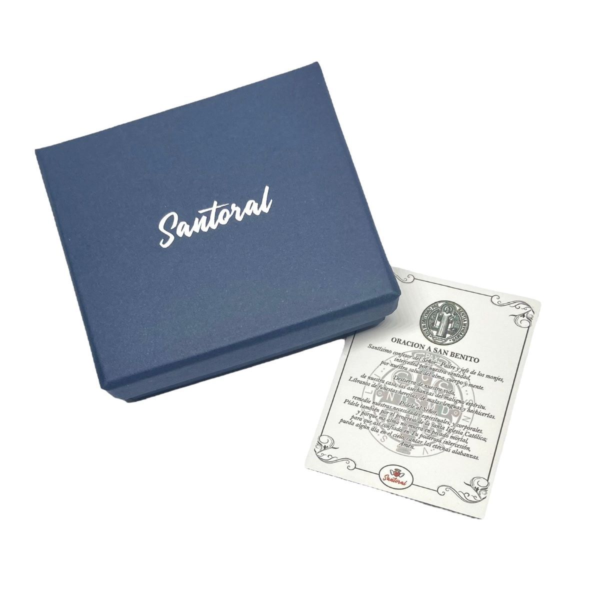 SANTORAL - Dije Medalla de San Benito 15mm - Plata