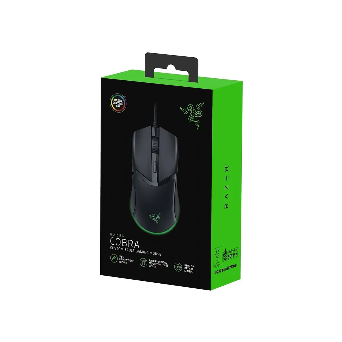 RAZER - Mouse Gamer Razer Cobra 8500 Dpi Chroma Black