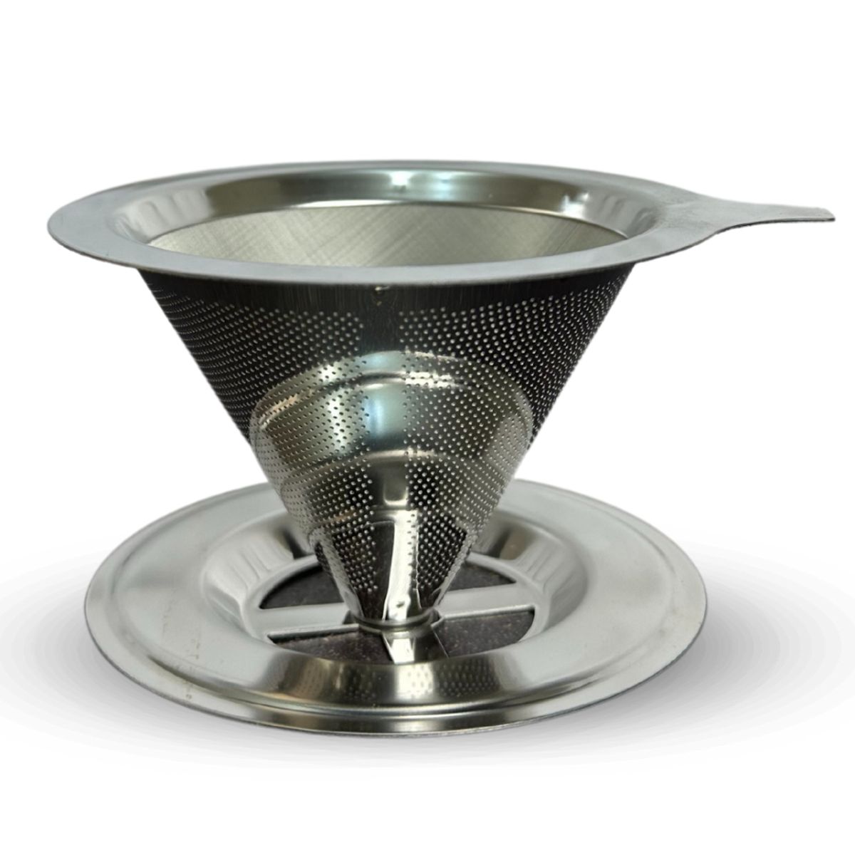 GENERICO - DRIPPER V60 ACERO INOXIDABLE 1-2TZ