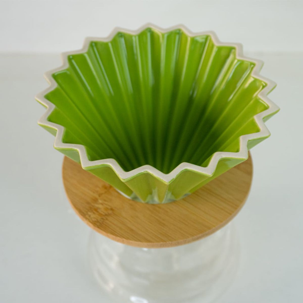 GENERICO - Dripper Modelo Origami Verde Lima de 1 - 4 Tz