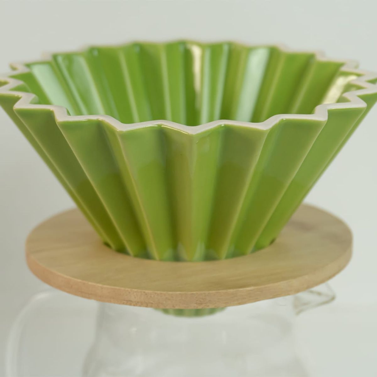 GENERICO - Dripper Modelo Origami Verde Lima de 1 - 4 Tz