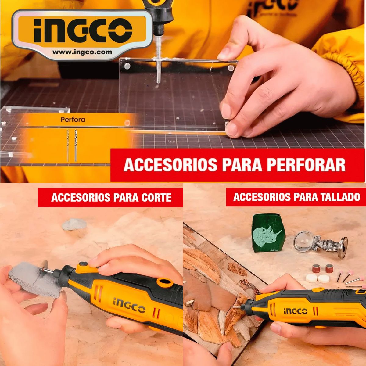 INGCO TOOLS - AKMG4208 SET 420PZ PARA MINIRUTEADORA