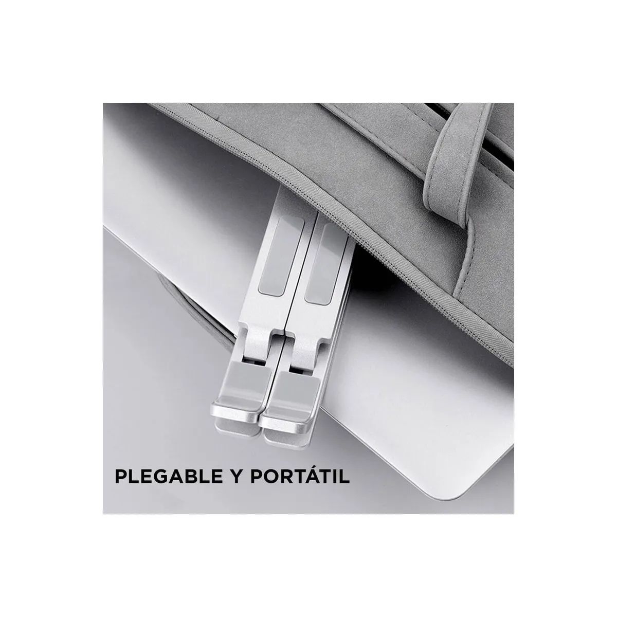GENERICO - Soporte Aluminio Plegable Laptop Premium Portatil Color Aleatorio