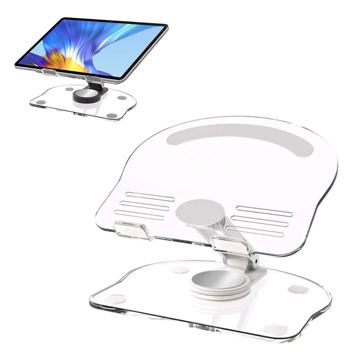 GENERICO - Soporte para Tablet Celular Giratorio 360 grados Plegable Ajustable