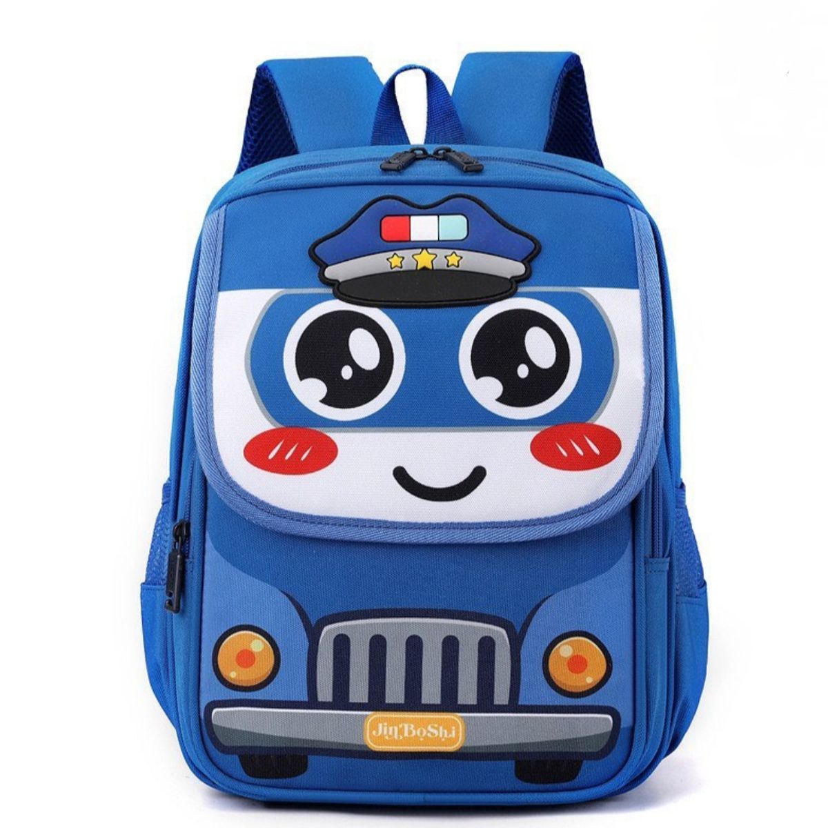 GENERICO - Mochila Escolar Infantil Carro de Policia