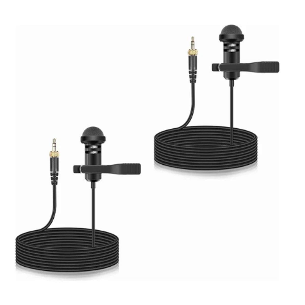 GENERICO - Micrófono Lavalier Genérico Con Accesorios Incluidos Negro