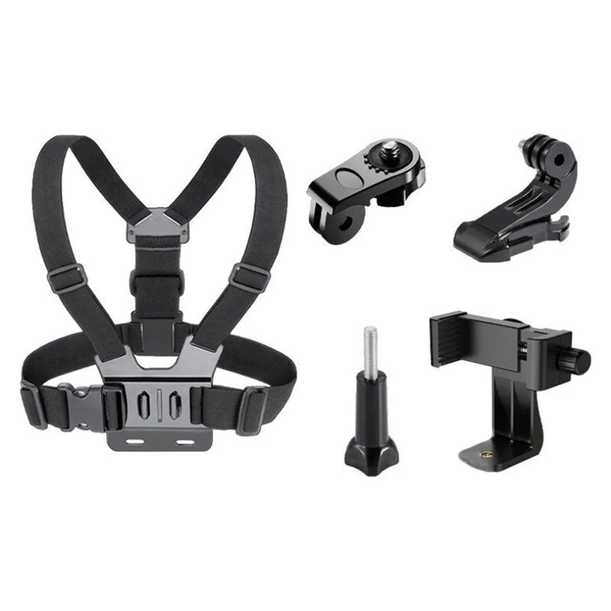 GENERICO - Pechera con Holder Soporte para Celular Cámara Go Pro para Motorizados o Deportes