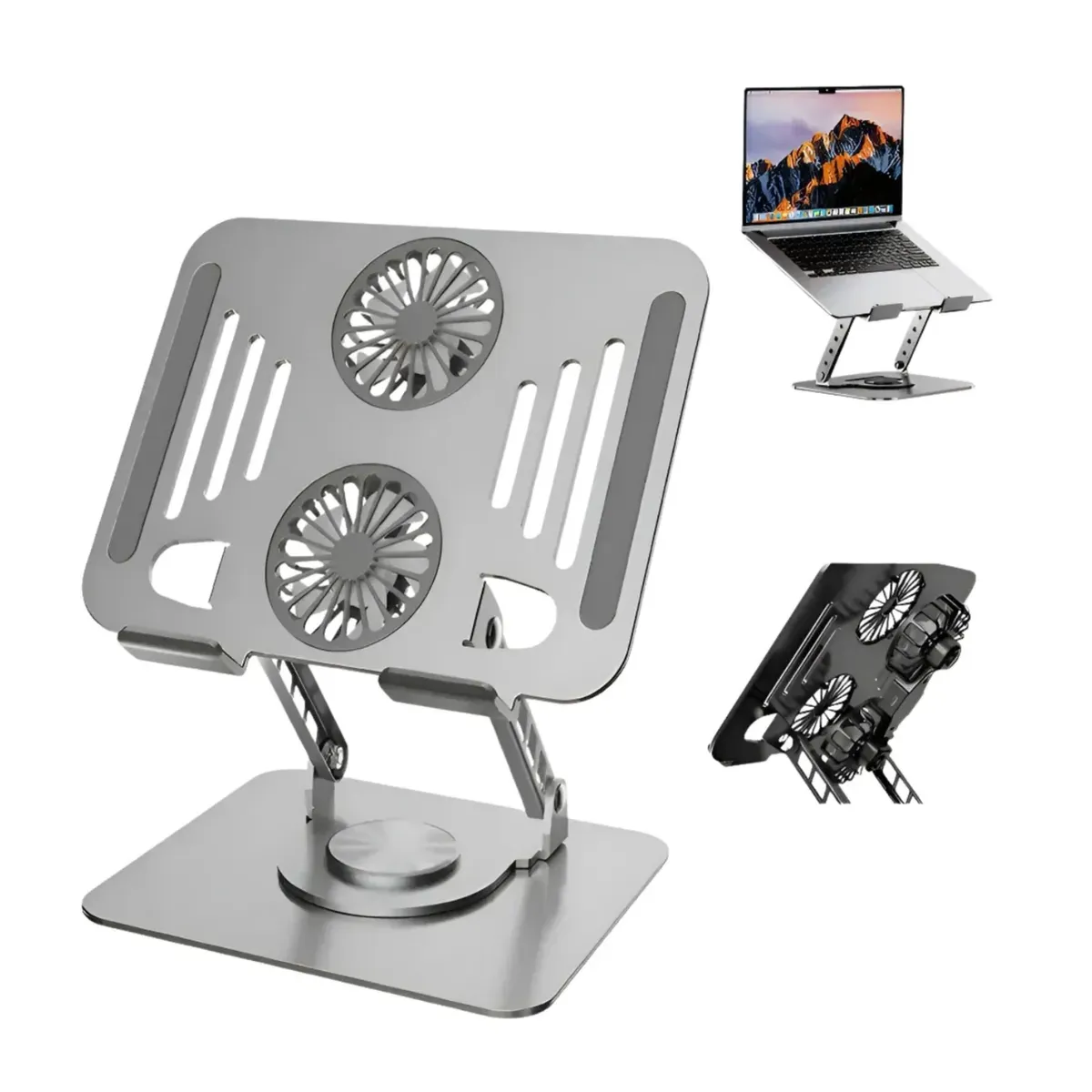 ROHS - Soporte Para Laptop y Tablet De Aluminio Giratorio 360°