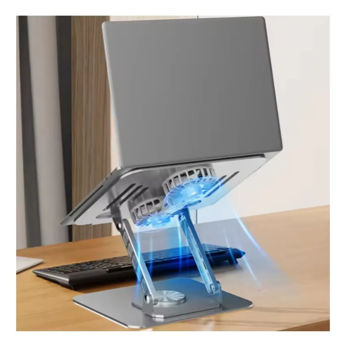 ROHS - Soporte Para Laptop y Tablet De Aluminio Giratorio 360°