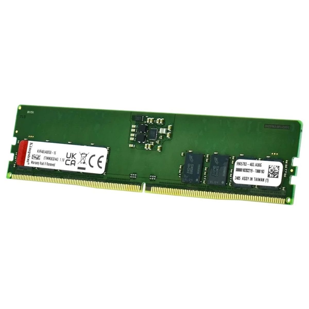KINGSTON - MEMORIA RAM 16GB KINGSTON DDR5 5600MHZ PARA PC