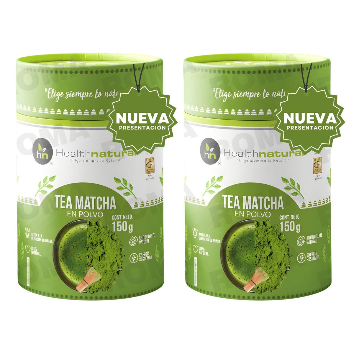 HEALTHNATURAL - PACK 2 TÉ MATCHA ORGÁNICO 150G HEALTHNATURAL