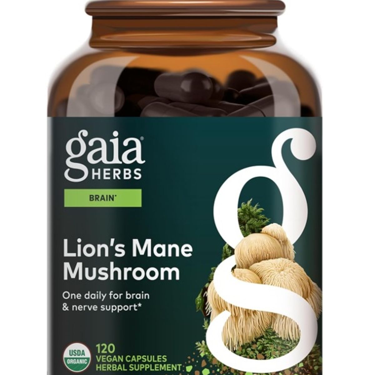 GAIA - Hongo Melena De León Gaia Herbs - 120 Capsulas