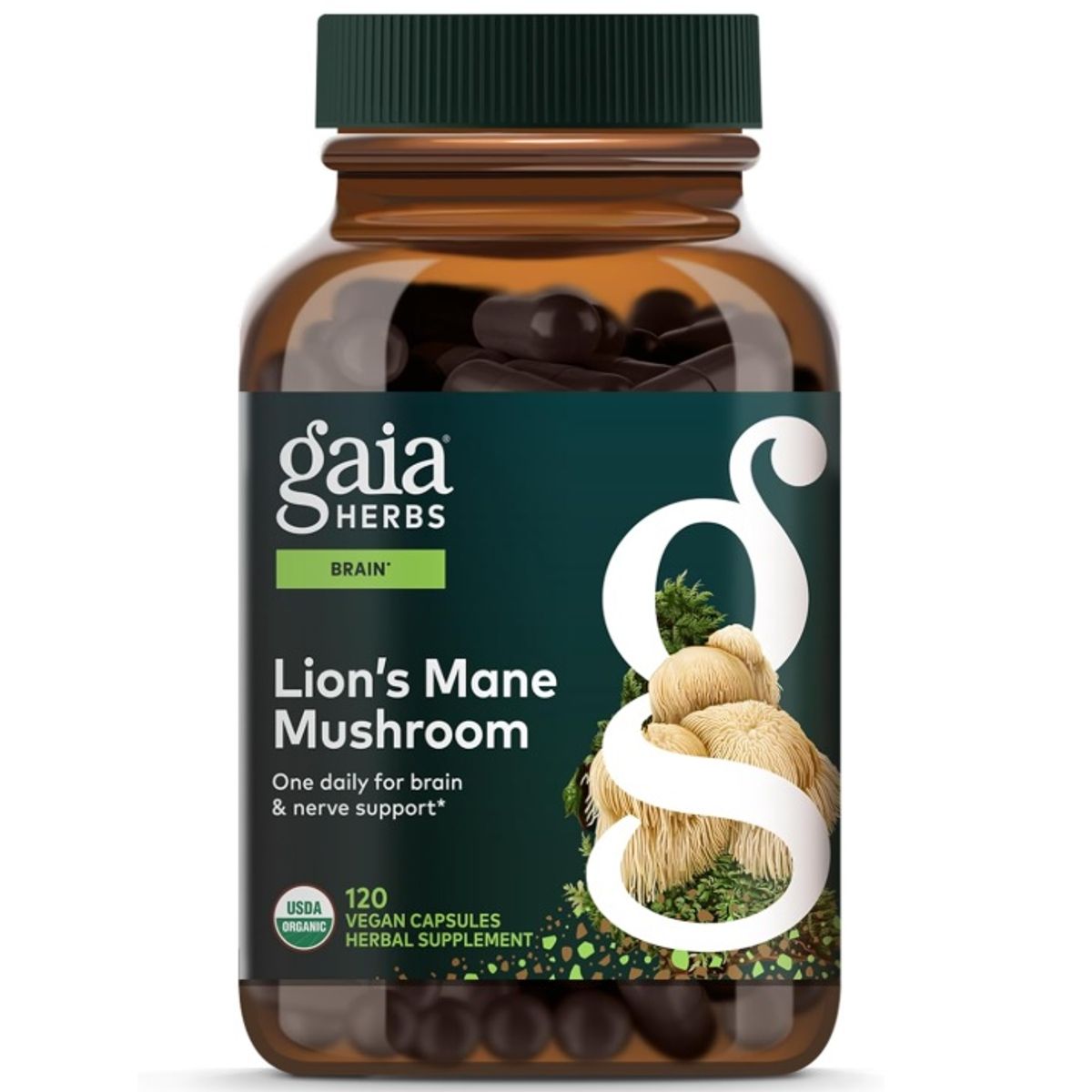 GAIA - Hongo Melena De León Gaia Herbs - 120 Capsulas